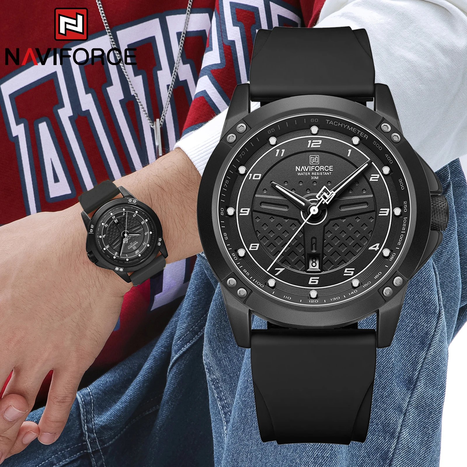 Smartwatch Watches Brands For Men - NAVIFORCE New 8031 Men Watch Top