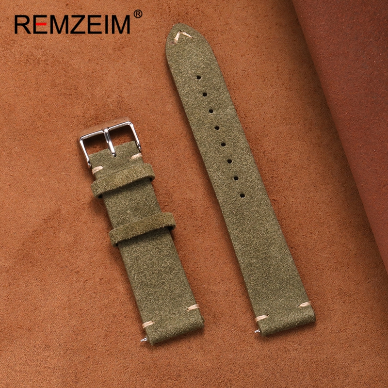 Smartwatch Vintage Watches For Women - Suede Quick Release Leather Replacement Bracelet