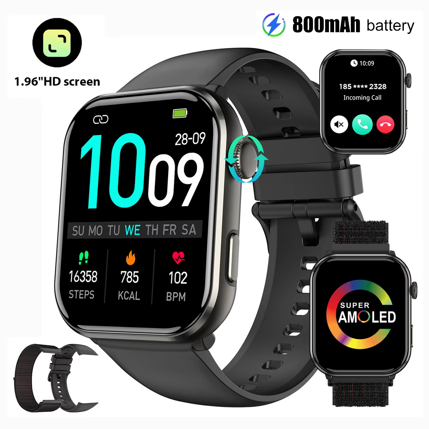 Smartwatch Health Watches For Men - Blackview R60 Bluetooth Call Smartwatch For