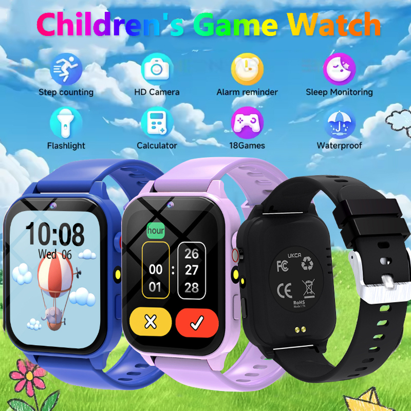 Smartwatch Watches For Kid Boy With Alarm - Kids Game Smart Watch Flashlight Waterproof