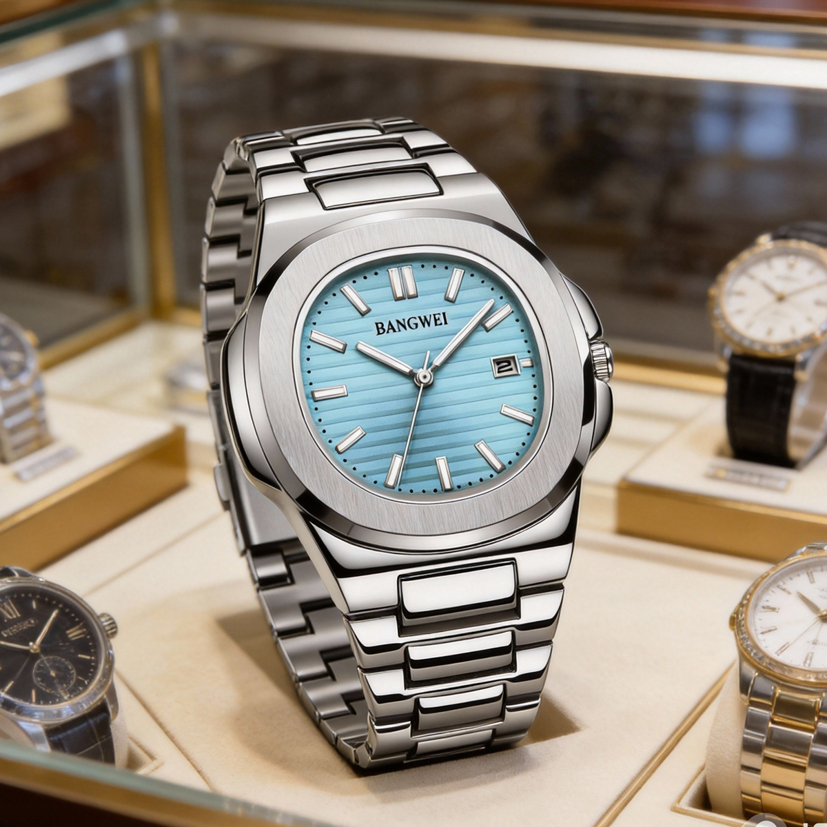 Smartwatch Watches For Men Digital - BANGWEI Luxury Men Quartz Watches 30M