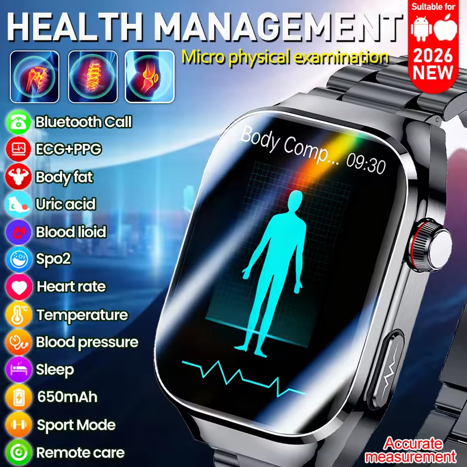 Smartwatch Health Watches For Men - 2026 New Nursing Grade Uric acid