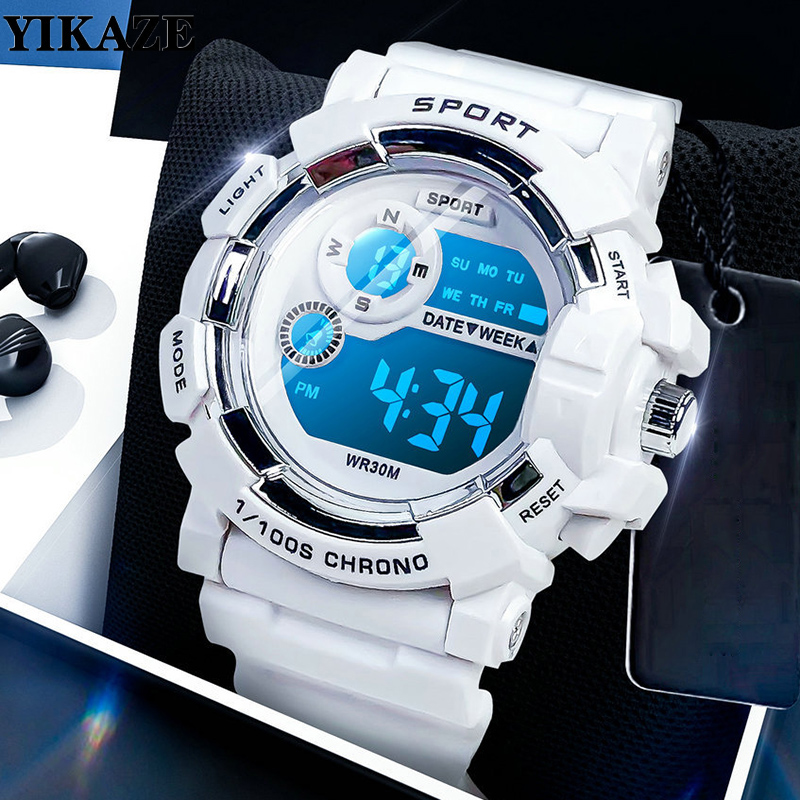 Smartwatch Watches For Kid Boy With Alarm - YIKAZE Kids Watches Fashion Luminous Waterproof