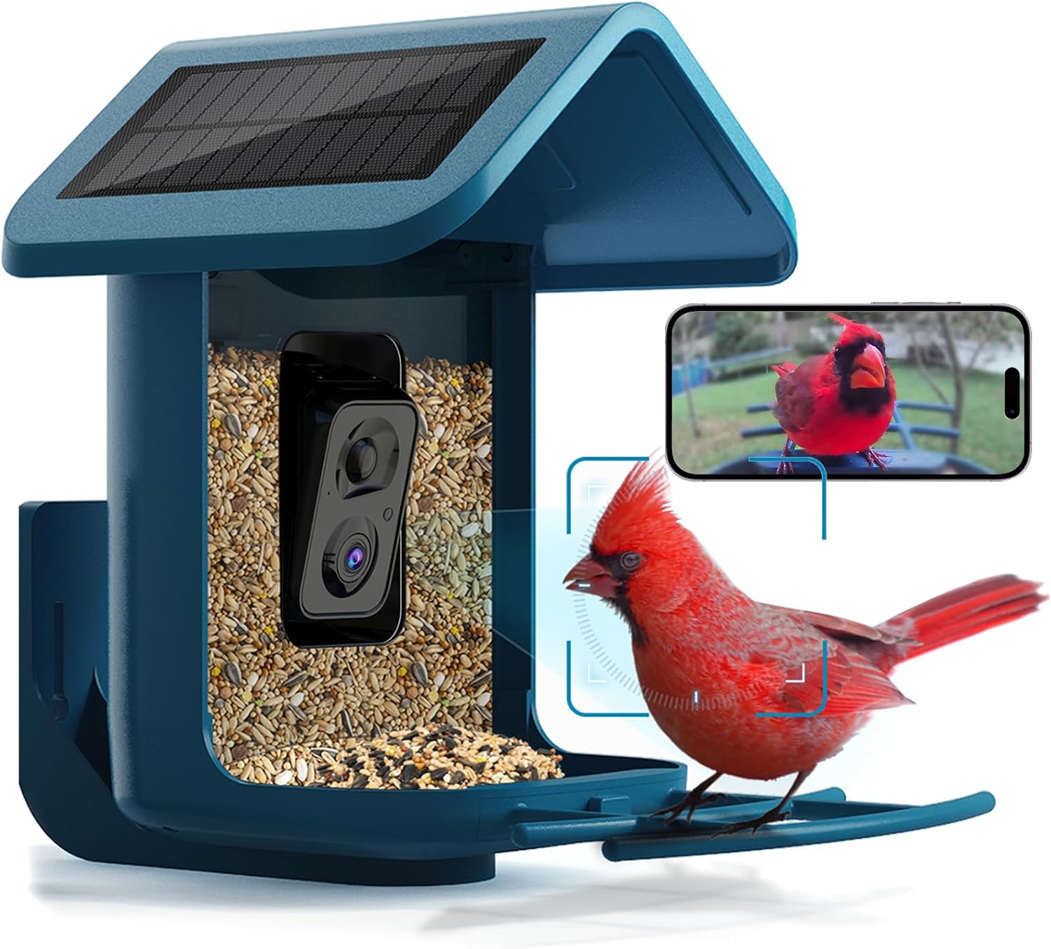 Watch Es - Solar Bird Feeder with 2K Camera: