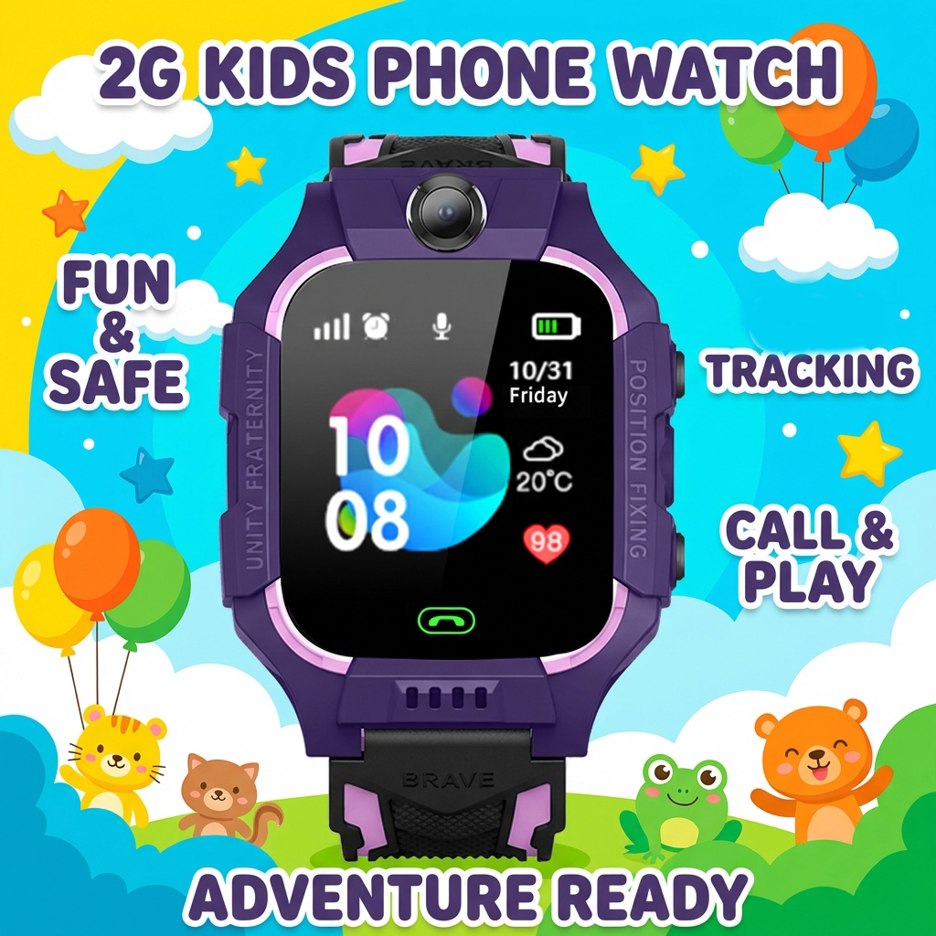Smartwatch Watches For Kid Boy With Alarm - Smart Watch Kids 2G Postion Tracker