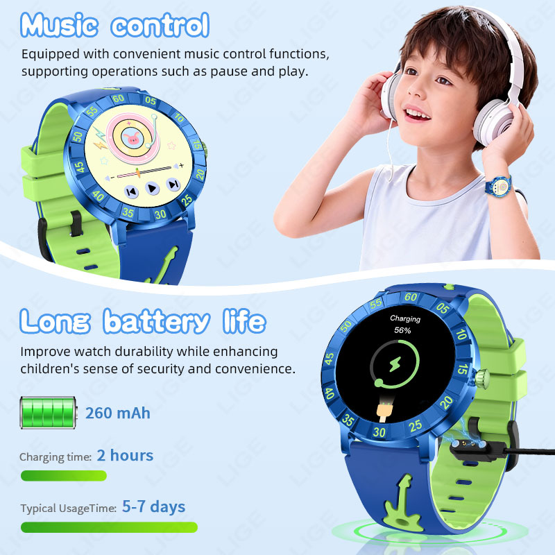 2026 New LIGE Smart Watch kids - Smartwatch Watches For Kid Boy With Alarm avis et prix