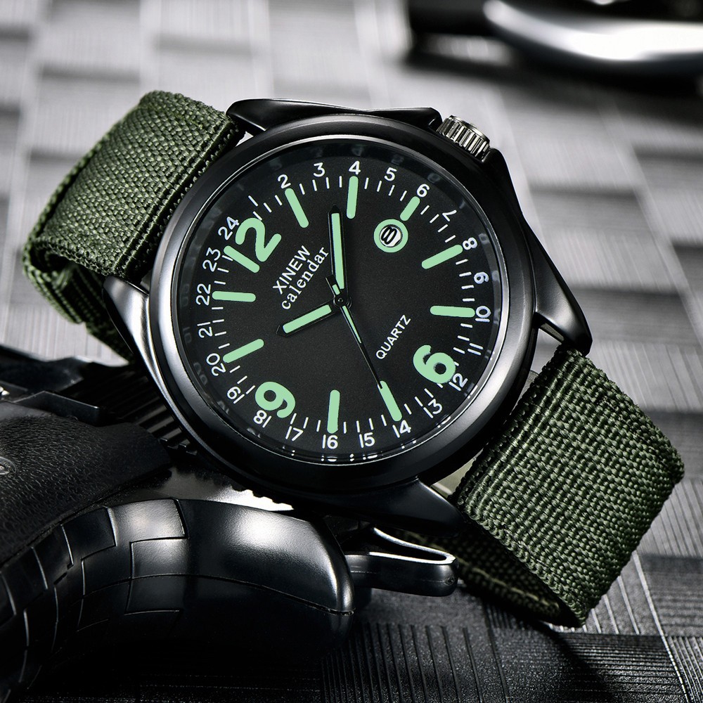 Military Mens Quartz Watch Bla - Smartwatch Watches For Men avis et prix