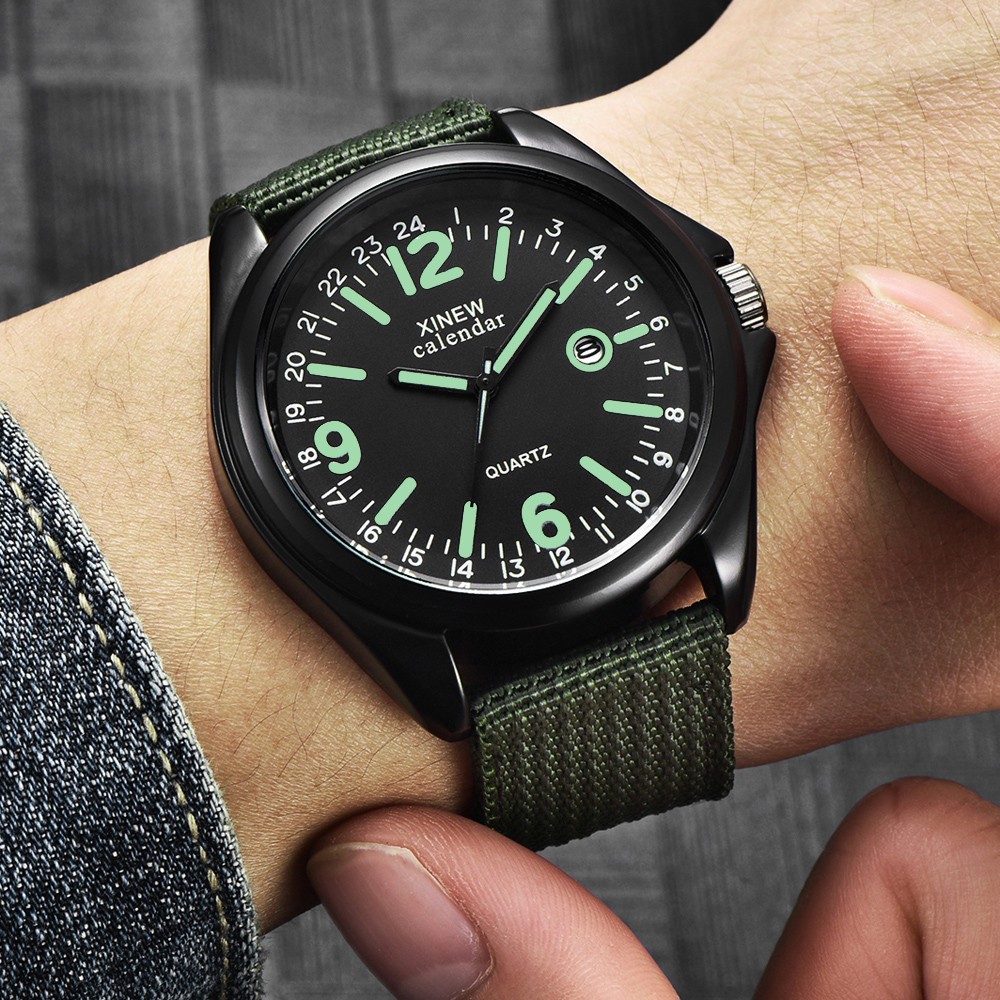 Military Mens Quartz Watch Bla - Smartwatch Watches For Men avis et prix