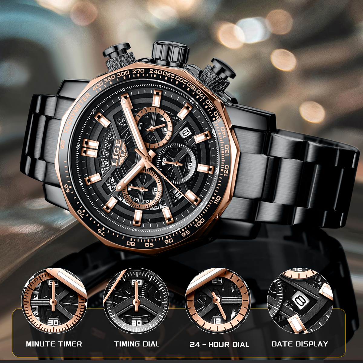 LIGE Sport Watches For Men Fas - Smartwatch Watches Brands For Men avis et prix