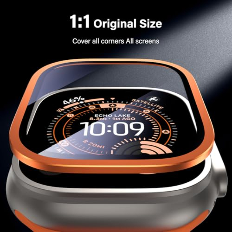 2PCS HD Metal Tempered Glass F - Smartwatch Watches For Men avis et prix