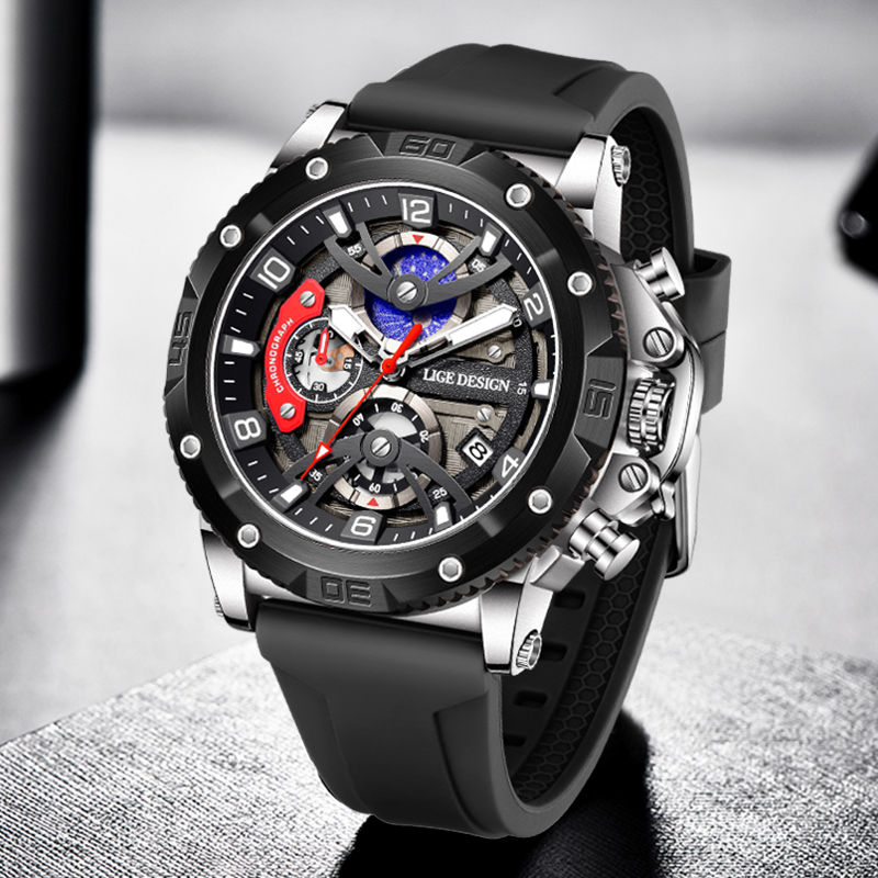 LIGE Top Brand Luxury Men Watc - Smartwatch Watches Brands For Men avis et prix