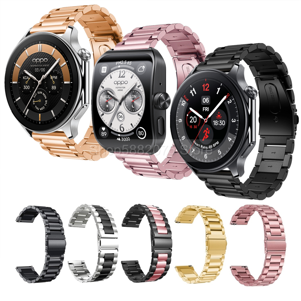 Stainless Steel Strap For OneP - Smartwatch Oppo Watch avis et prix