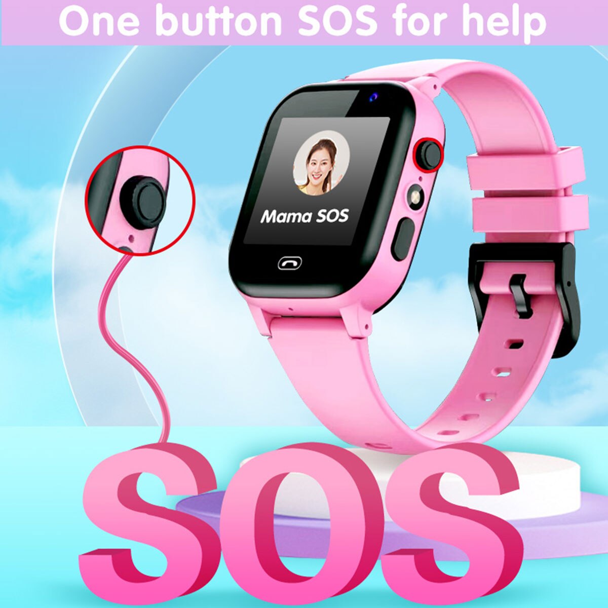 Kids Smart Watch SOS Call Outd - Smartwatch Watches For Kid Boy With Alarm avis et prix