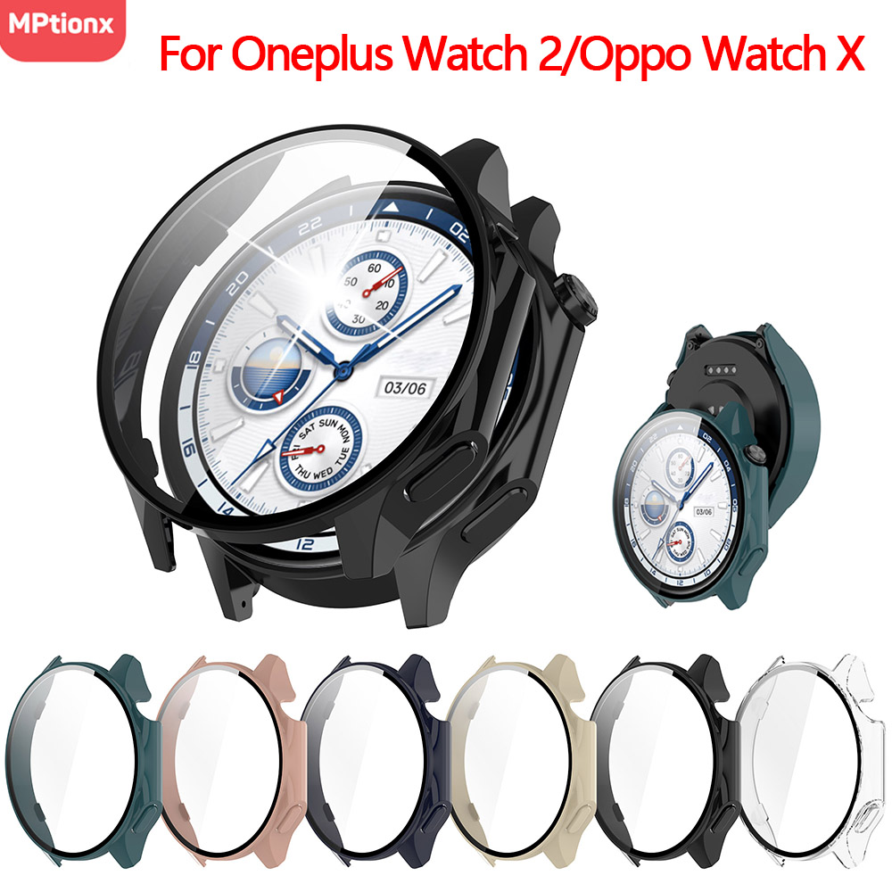 PC Case+Glass for Oneplus Watc - Smartwatch Oppo Watch avis et prix