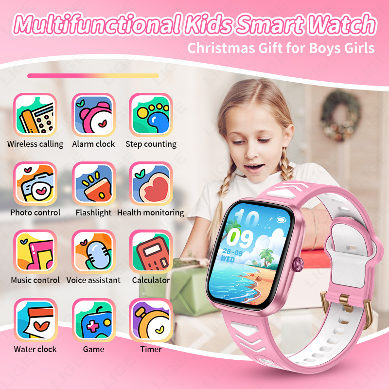 LIGE Children Boys Girls Prese - Smartwatch Watches For Kid Boy With Alarm avis et prix