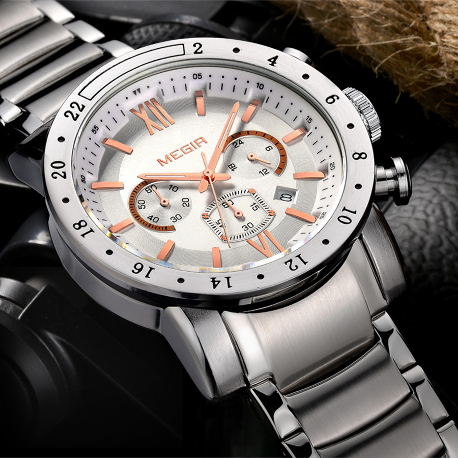 MEGIR Stainless Steel Casual W - Smartwatch Watches For Men Digital avis et prix