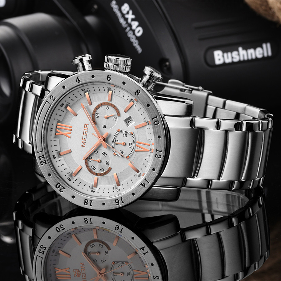 MEGIR Stainless Steel Casual W - Smartwatch Watches For Men Digital avis et prix