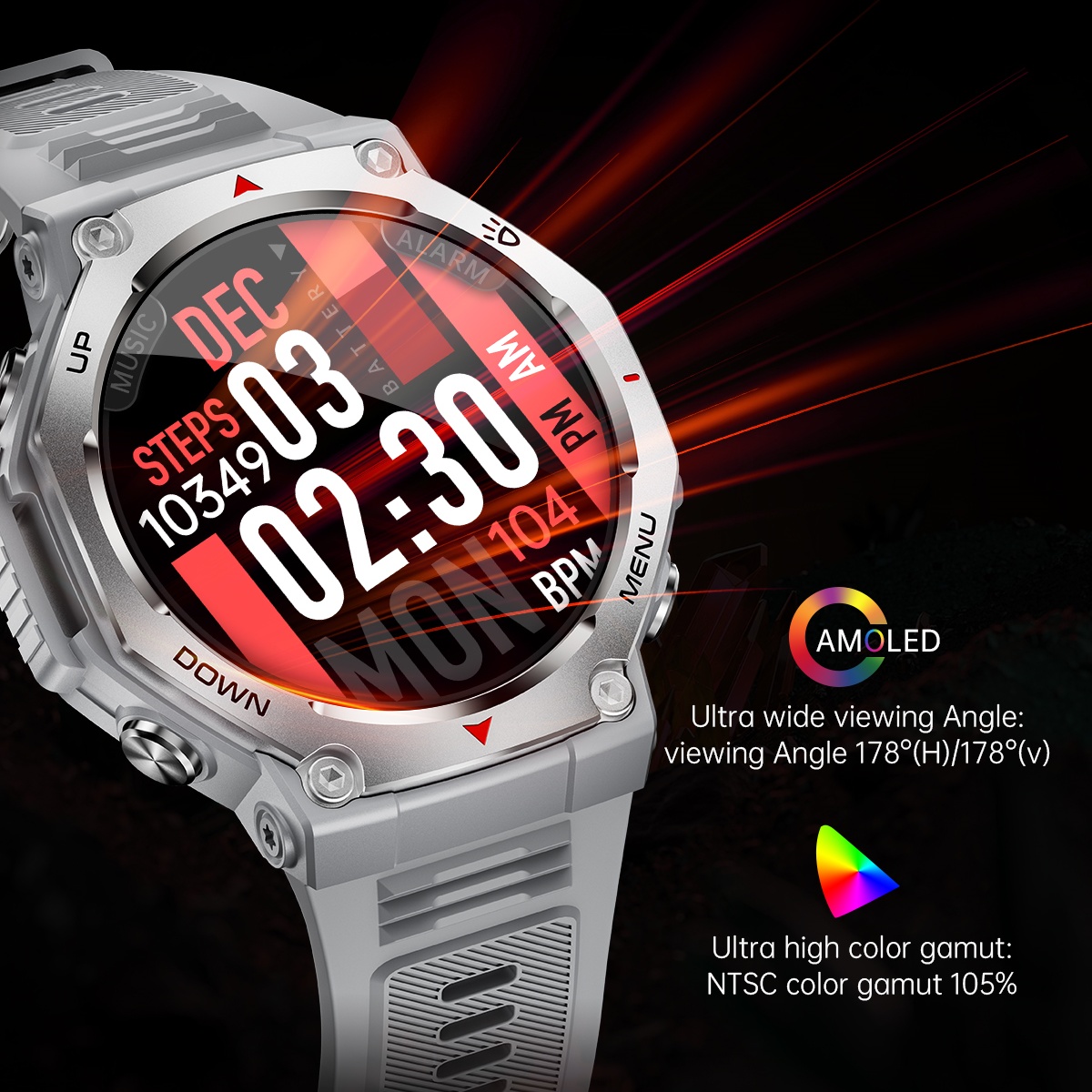 2025 New Military Smart Watch  - Watch Vs Amazfit avis et prix