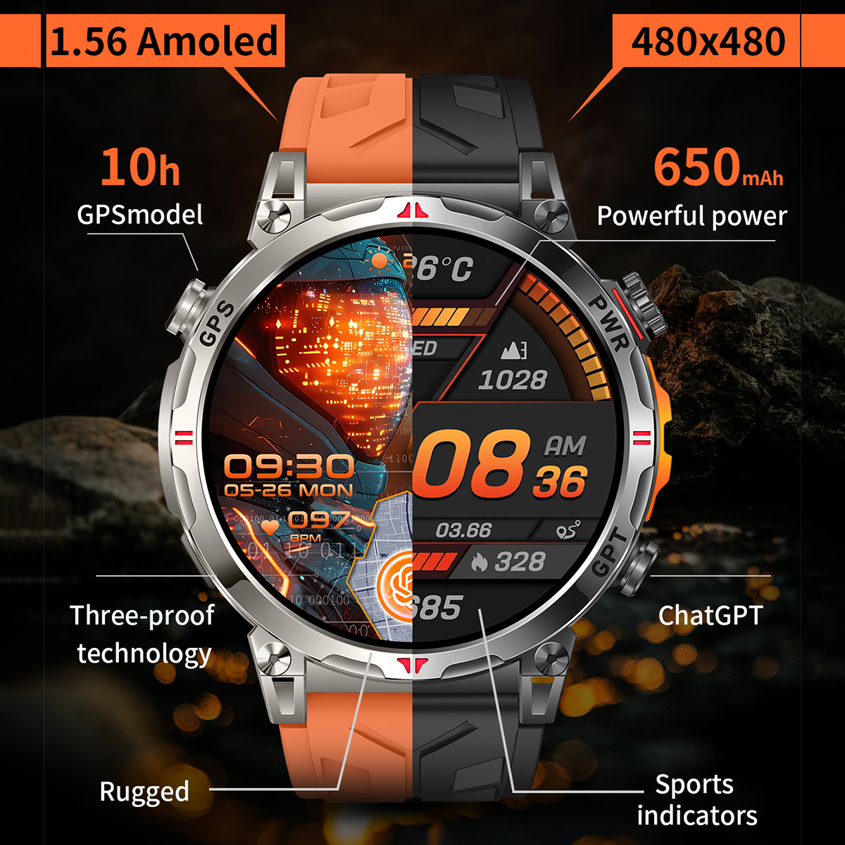 2025 New VWAR Air5 Ultra GPS S - Watch Vs Amazfit avis et prix