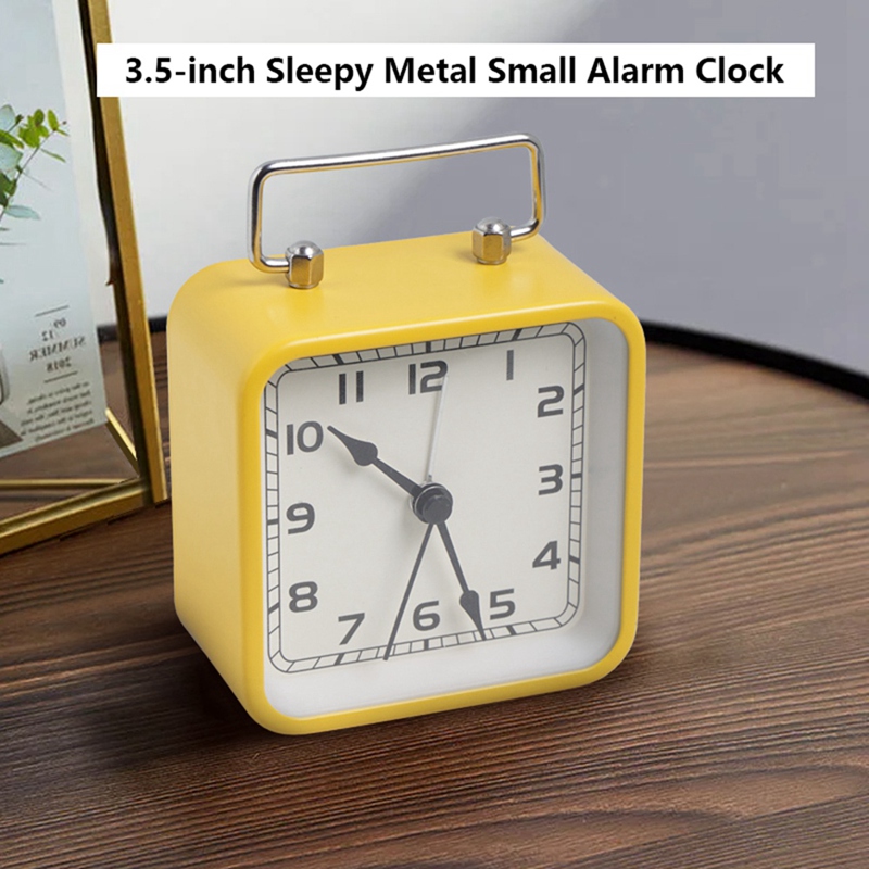 Small Metal Square Alarm Clock - Watch Es avis et prix