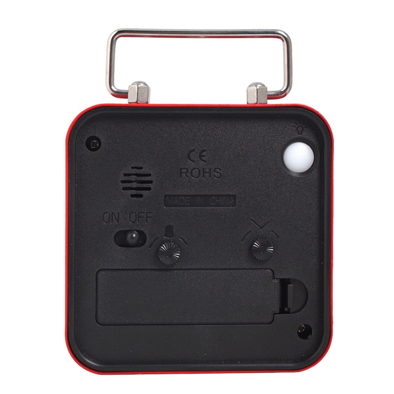Small Metal Square Alarm Clock - Watch Es avis et prix