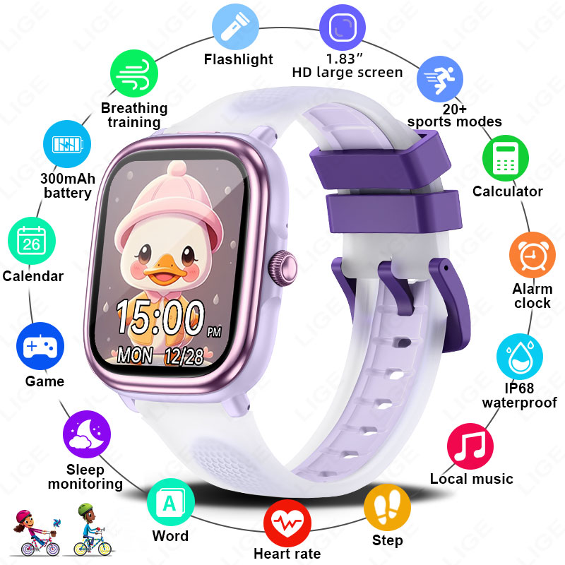 LIGE 2026 New Children Learnin - Smartwatch Watches For Kid Boy With Alarm avis et prix