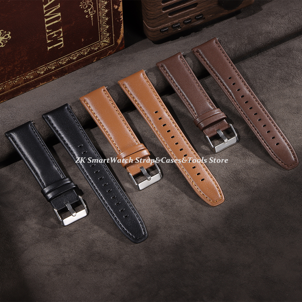 Leather Watch Band 22mm for Om - Smartwatch Vintage Watches For Women avis et prix