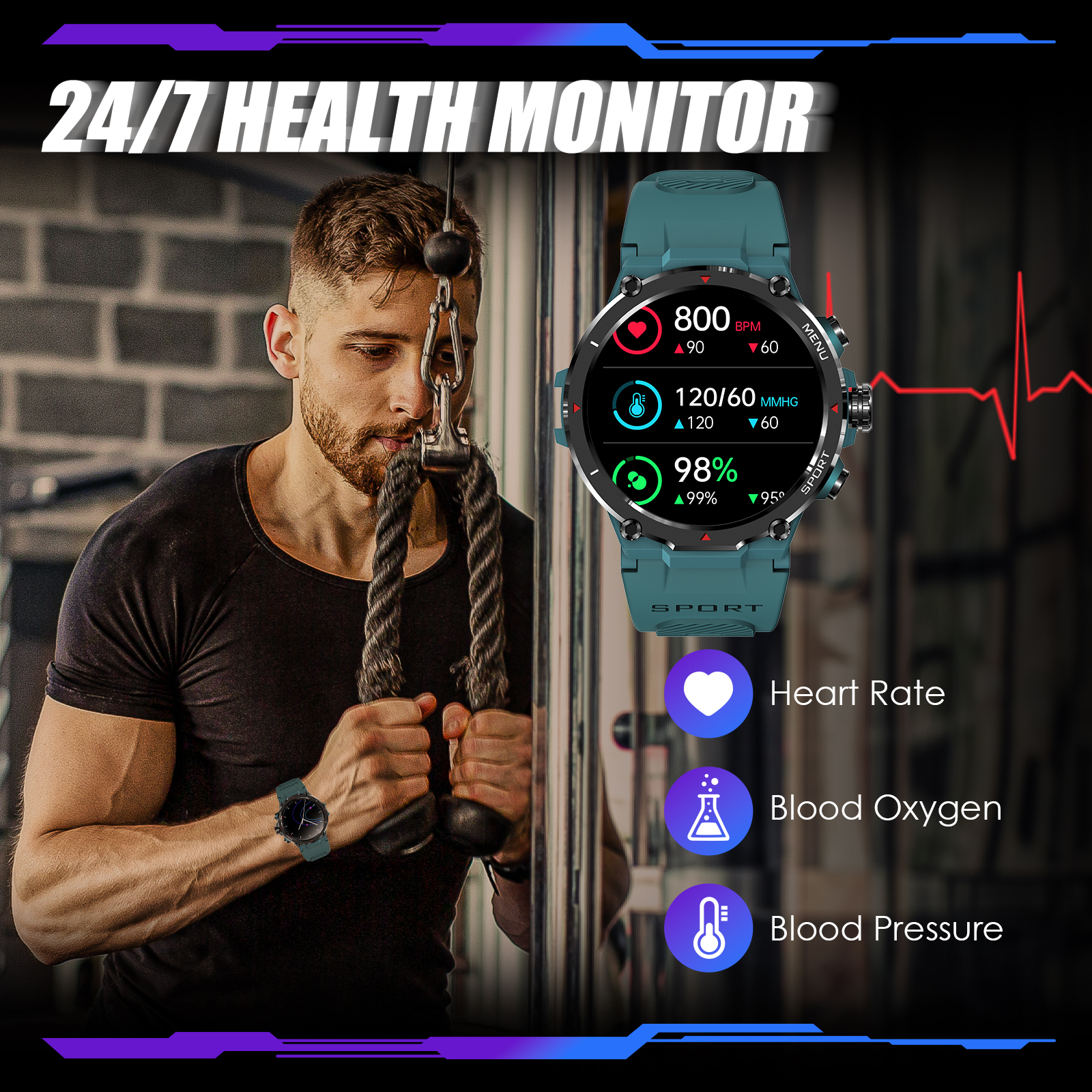 EIGIIS Military Smart Watch fo - Smartwatch Watches For Men avis et prix