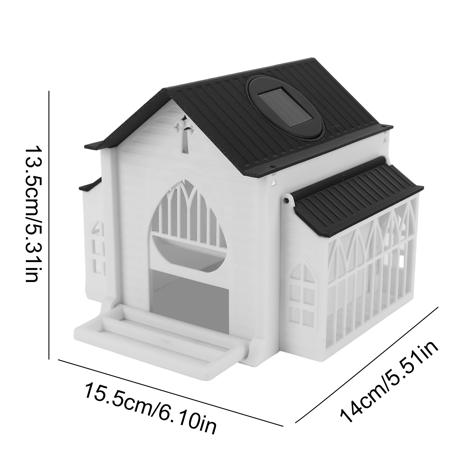 Church-Shaped Metal Bird Feede - Watch Es avis et prix