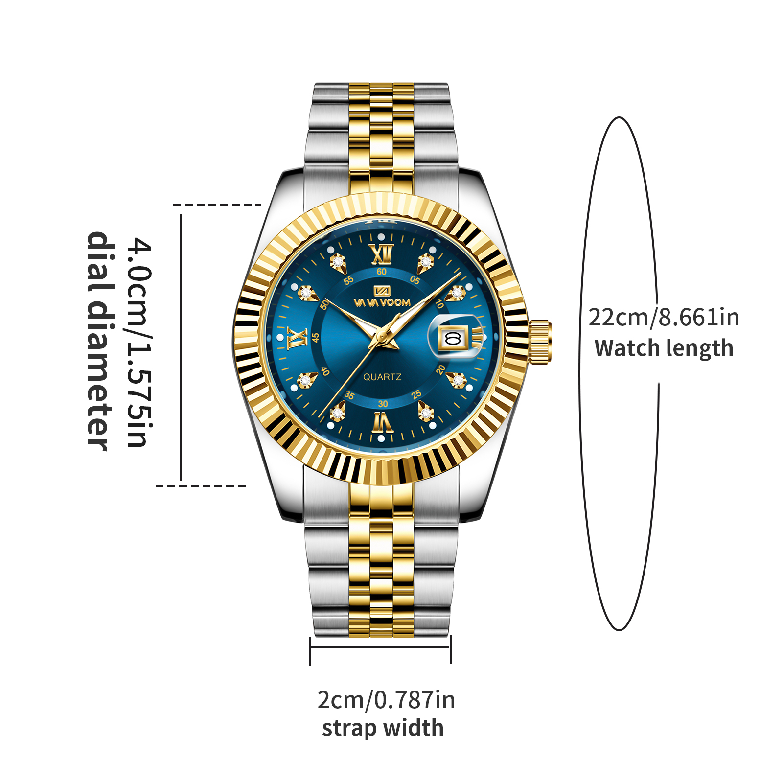 VA VA VOOM Brand Men Luxury Wa - Smartwatch Watches Brands For Men avis et prix
