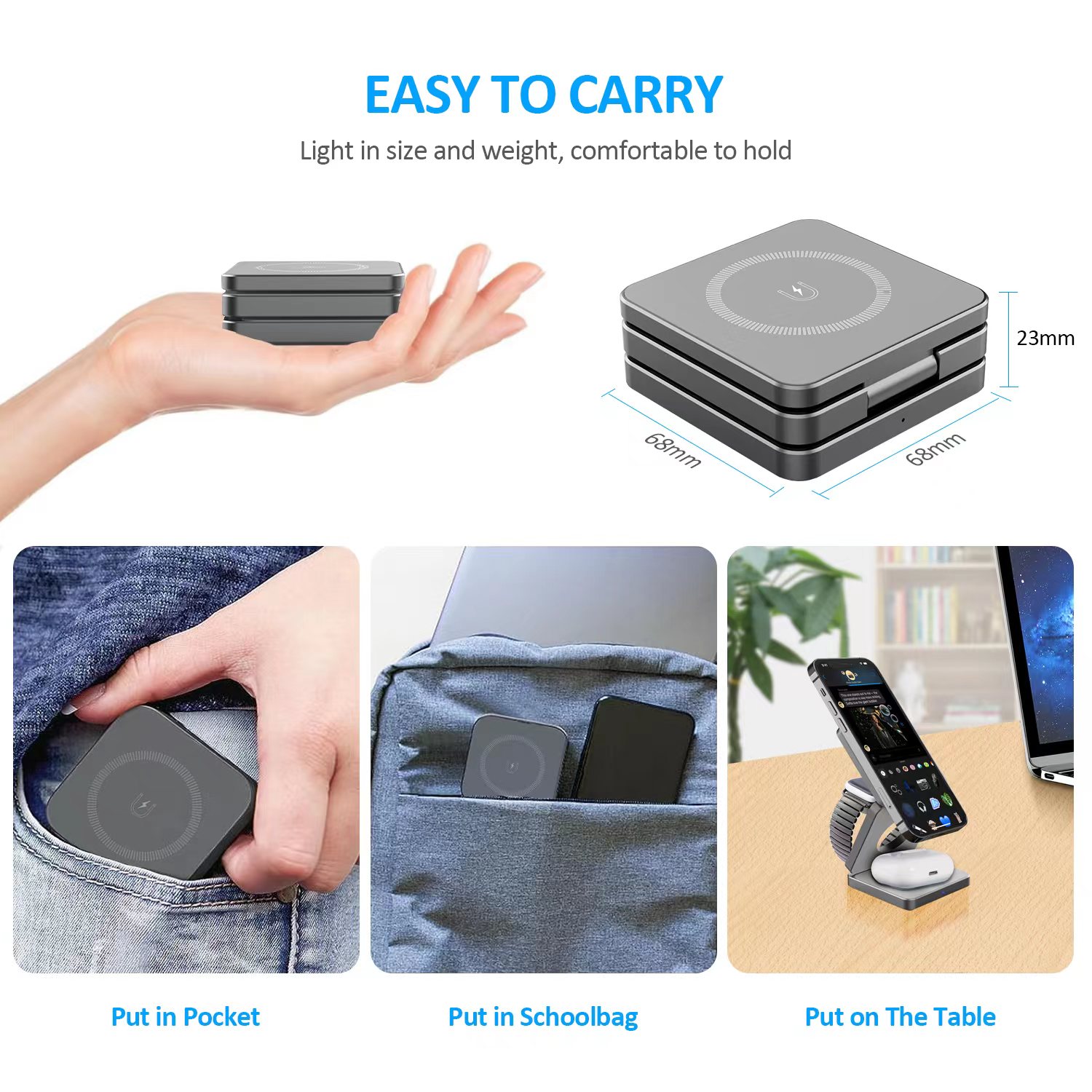15W 3 in 1 Magnetic Wireless C - Watches Smartwatch Samsung avis et prix