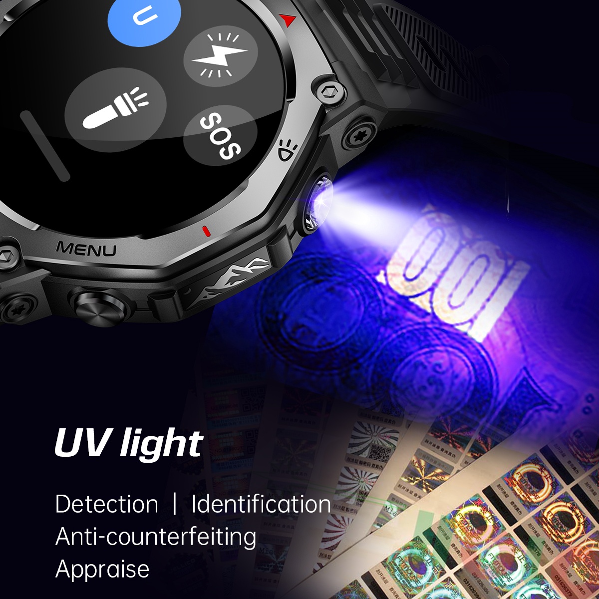 For Android IOS New AMOLED Sma - Watch Vs Amazfit avis et prix