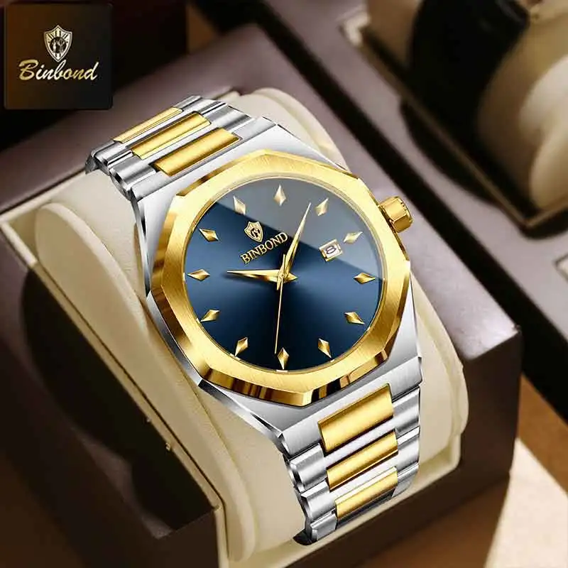 BINBOND Top Brand Man Quartz W - Smartwatch Watches Brands For Men avis et prix
