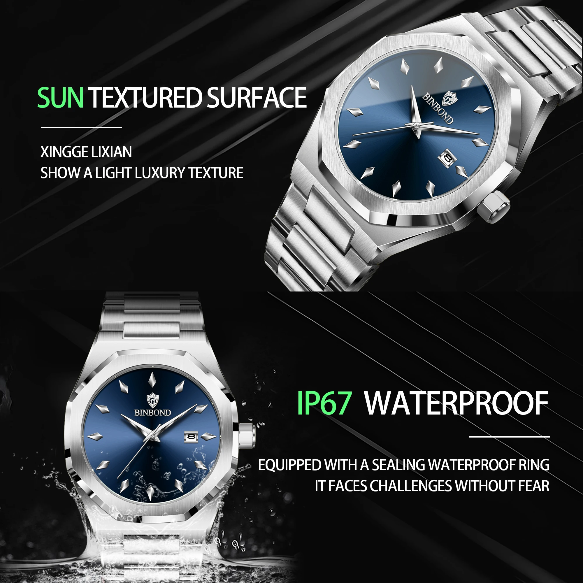 BINBOND Top Brand Man Quartz W - Smartwatch Watches Brands For Men avis et prix