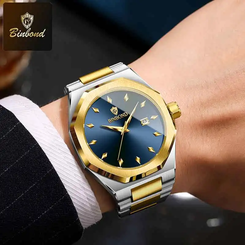 BINBOND Top Brand Man Quartz W - Smartwatch Watches Brands For Men avis et prix