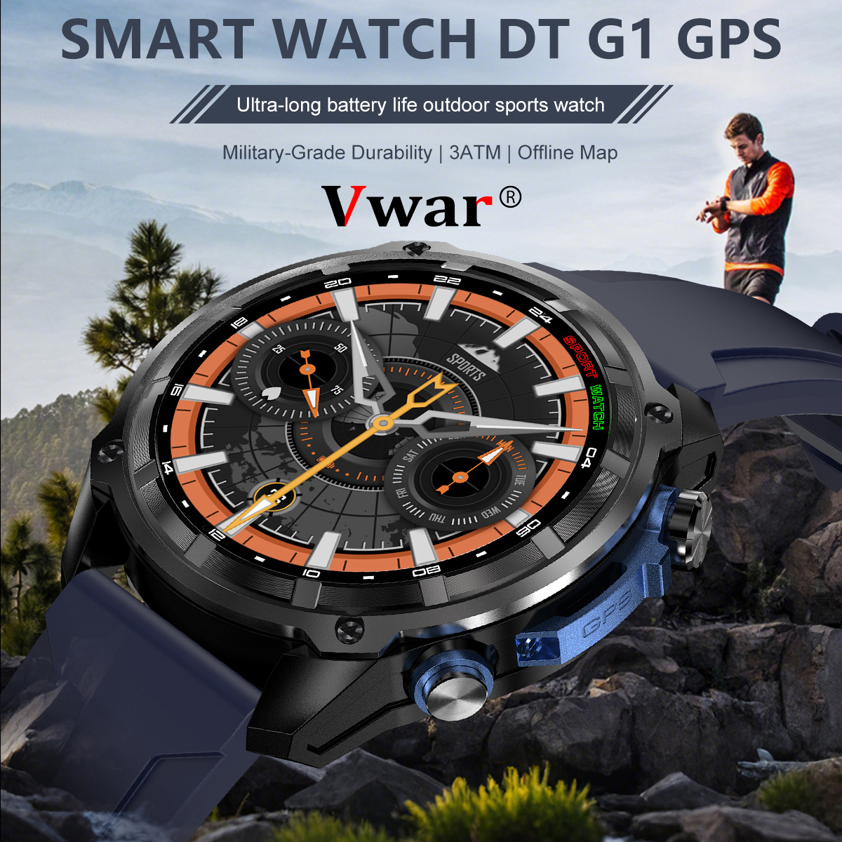 VWAR Offline Maps Smart Watch  - Watch Vs Amazfit avis et prix