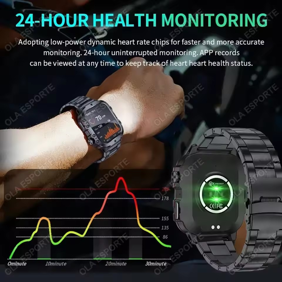 2026 New Military Smart Watch  - Smartwatch Health Watches For Men avis et prix