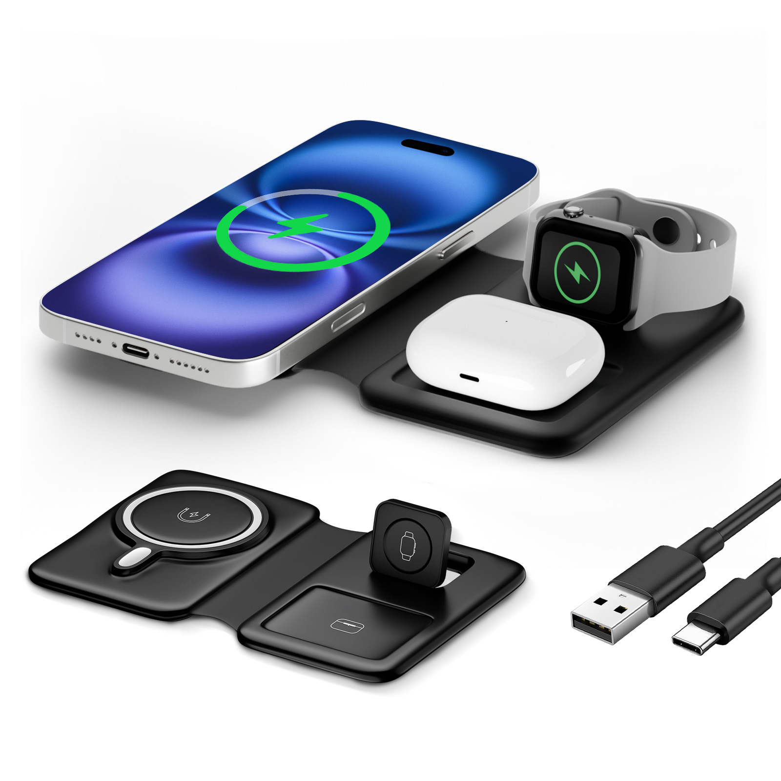 15W Magnetic 3 in 1 Wireless C - Watches Smartwatch Samsung avis et prix
