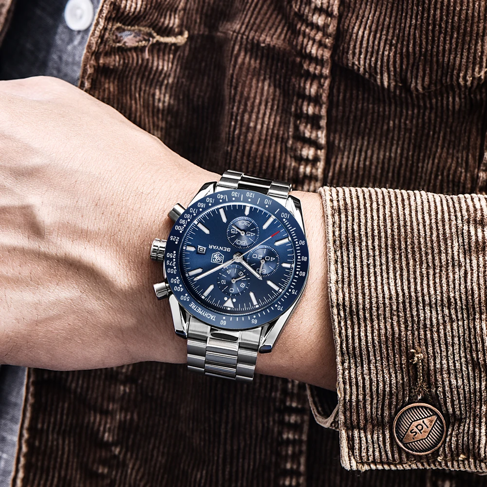 Men Watch BENYAR Top Brand Lux - Smartwatch Watches Brands For Men avis et prix