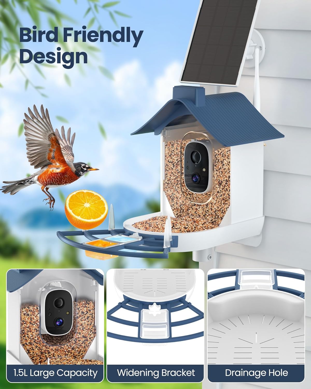 Smart Bird Feeder with Camera, - Watch Es avis et prix