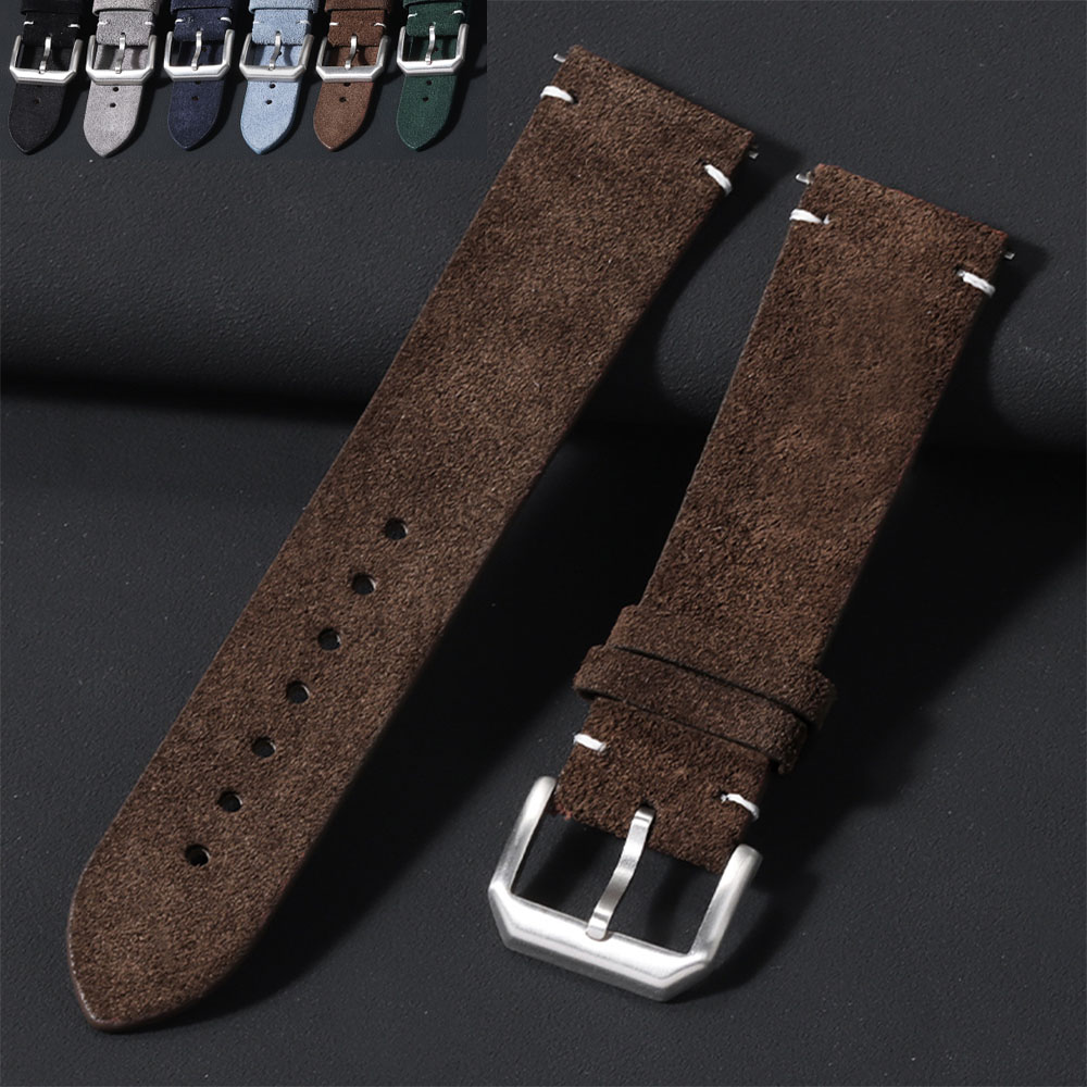 20mm 22mm Soft Suede Leather W - Smartwatch Vintage Watches For Women avis et prix