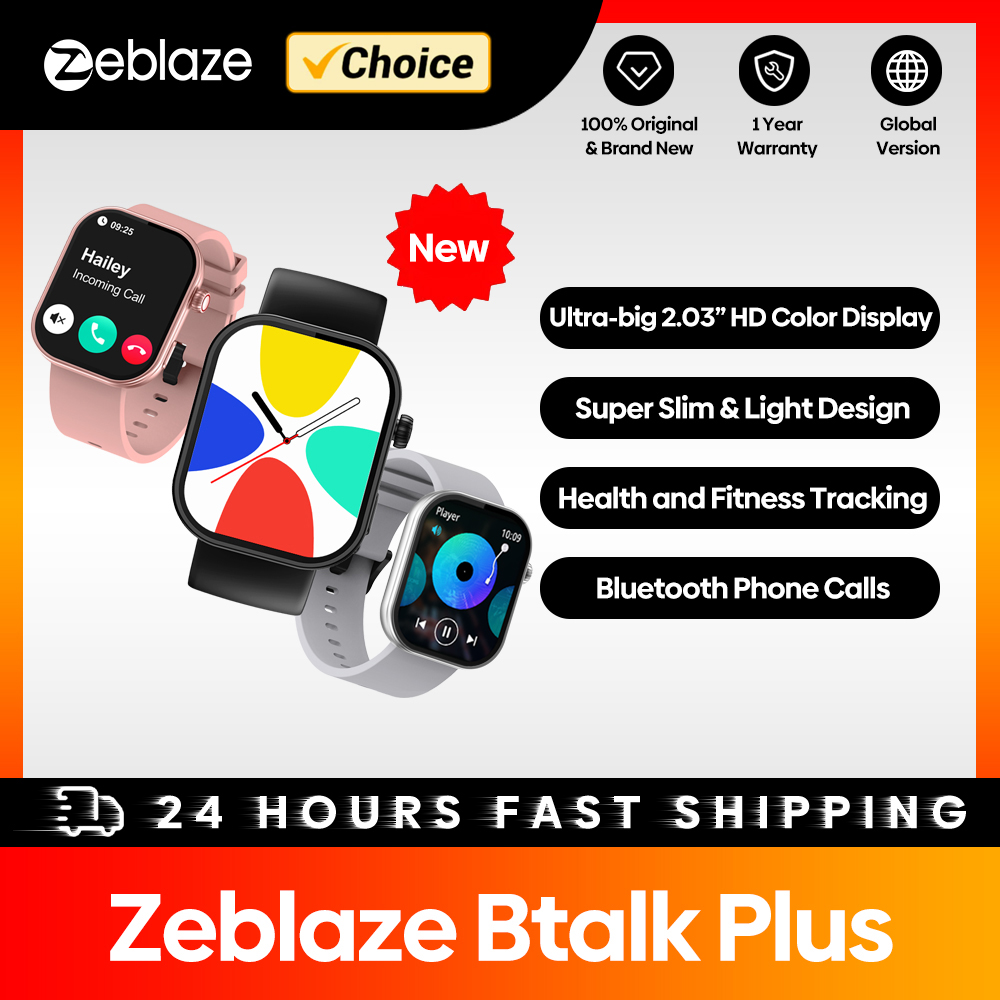 New Zeblaze Btalk Plus Voice C - Smartwatch Health Watches For Men avis et prix