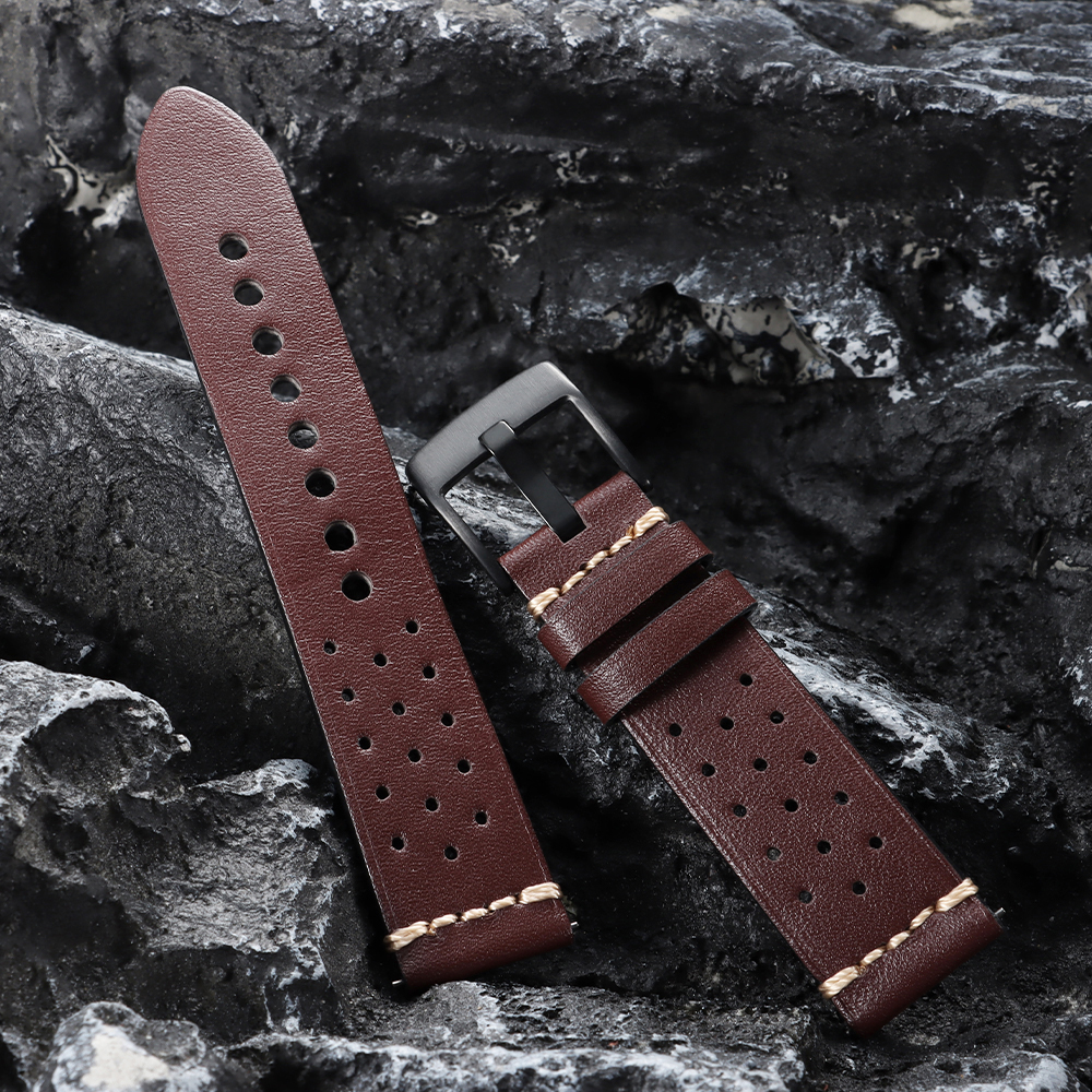 Vintage Cowhide Watch Strap 20 - Smartwatch Vintage Watches For Women avis et prix