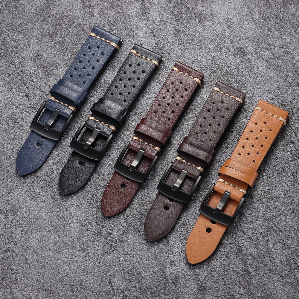 Vintage Cowhide Watch Strap 20 - Smartwatch Vintage Watches For Women avis et prix