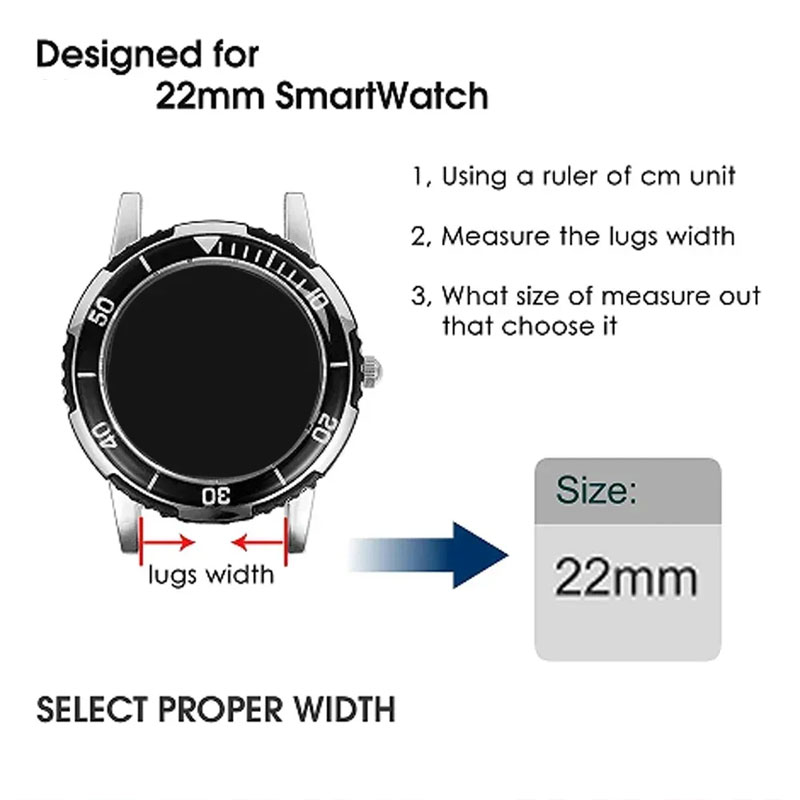 22mm Ocean Strap For OnePlus W - Smartwatch Oppo Watch avis et prix