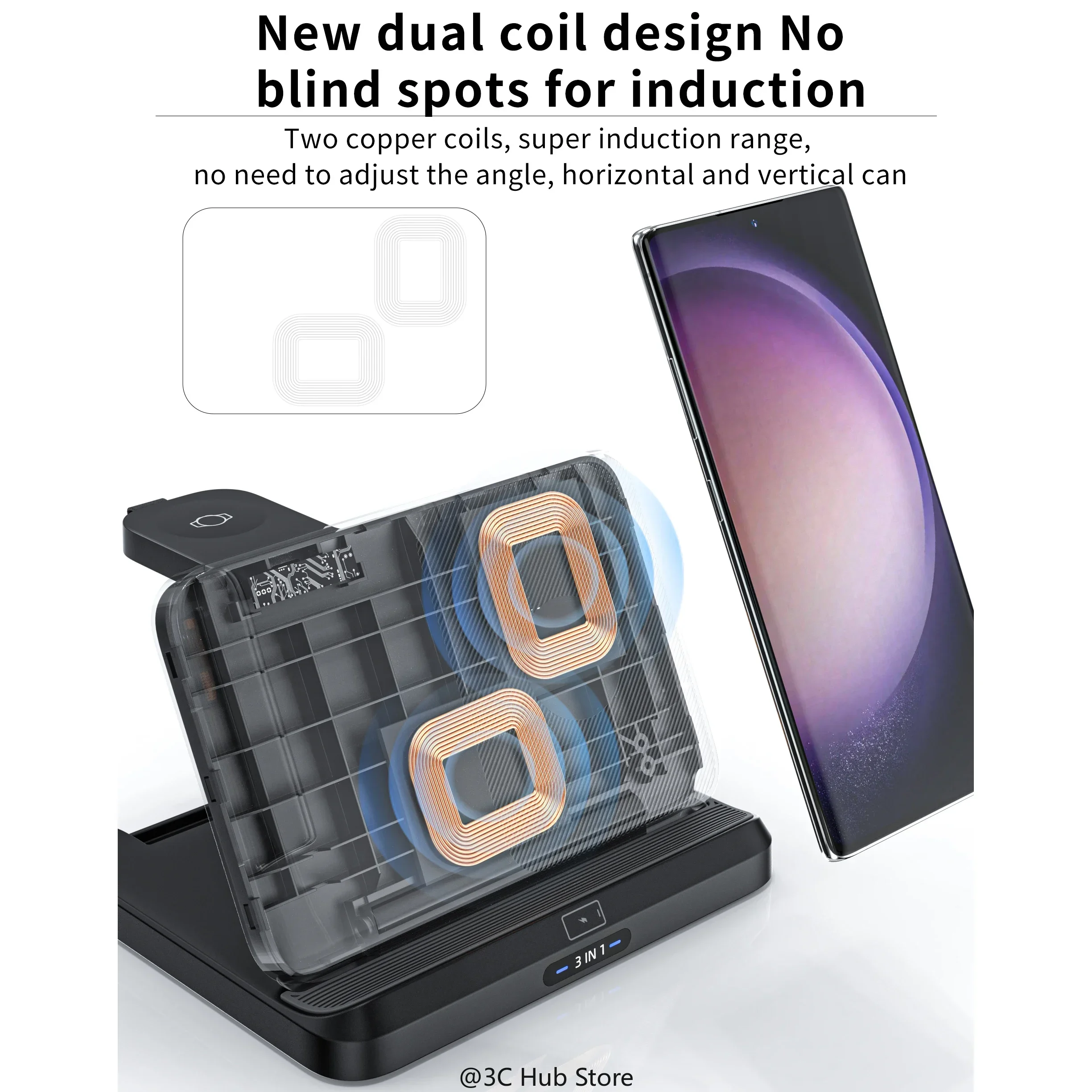 Foldable Wireless Charger Stan - Watches Smartwatch Samsung avis et prix