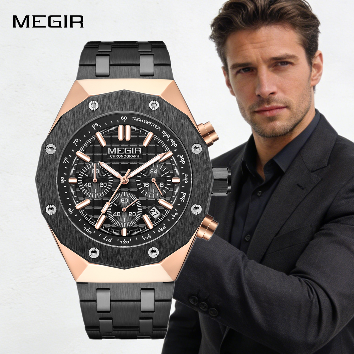 MEGIR Chronograph Luxury Men S - Smartwatch Watches For Men Digital avis et prix