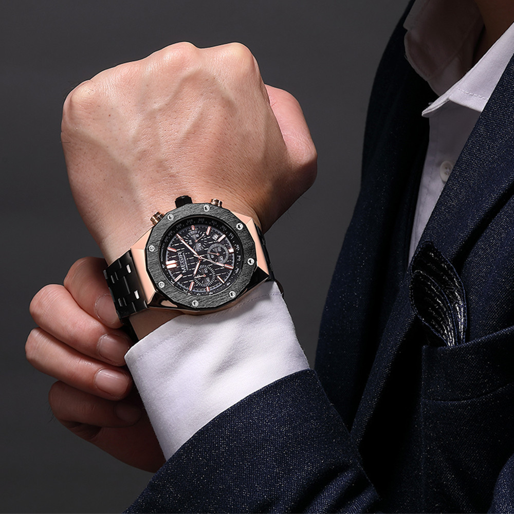 MEGIR Chronograph Luxury Men S - Smartwatch Watches For Men Digital avis et prix