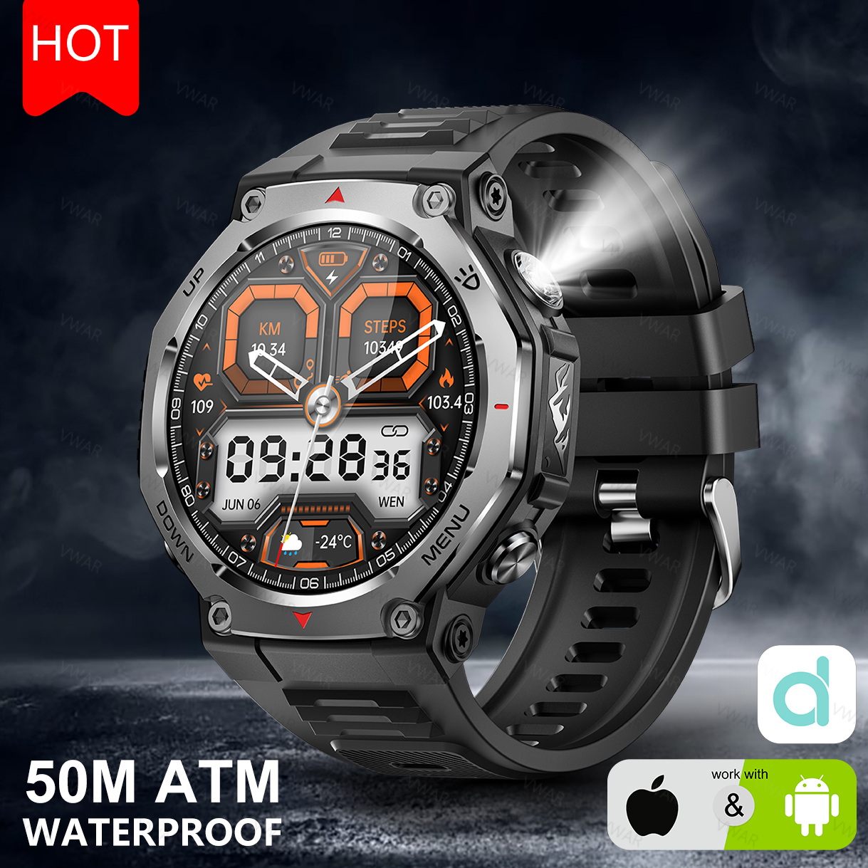 VWAR T-Rex Ultra Smart Watch w - Watch Vs Amazfit avis et prix