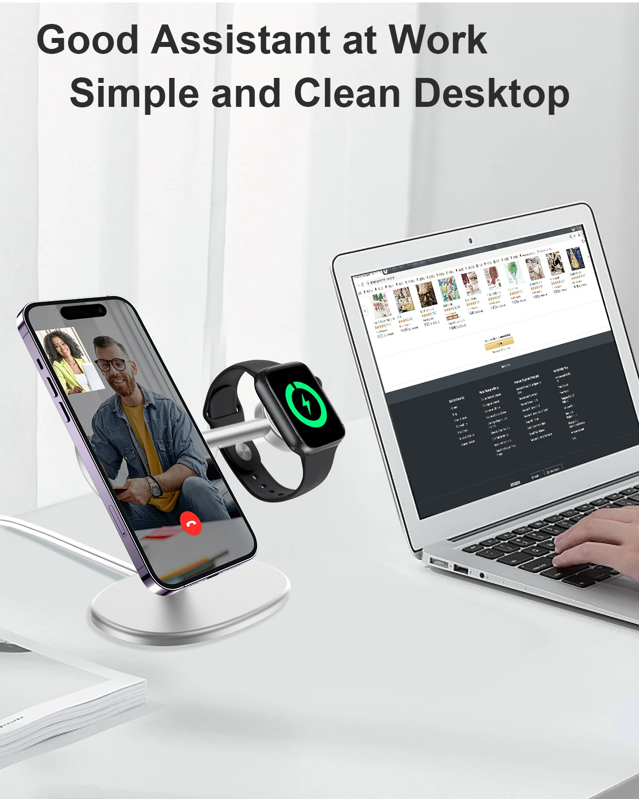 EWA 2-in-1 Desktop Phone Stand - Watch Es avis et prix